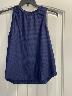 CALIA size Medium Stretchy Workout Tank Blue Textured Ribbed carrie underwood